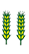 2 ears of corn